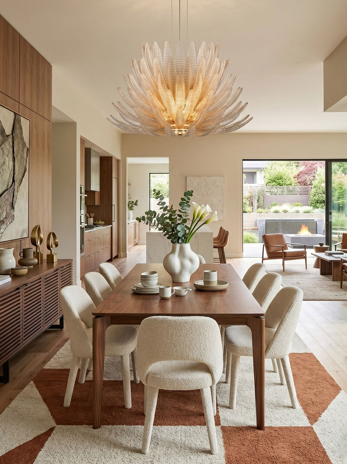 Glass Petal Chandelier — Chandelier | Maison Monashee — view 11
