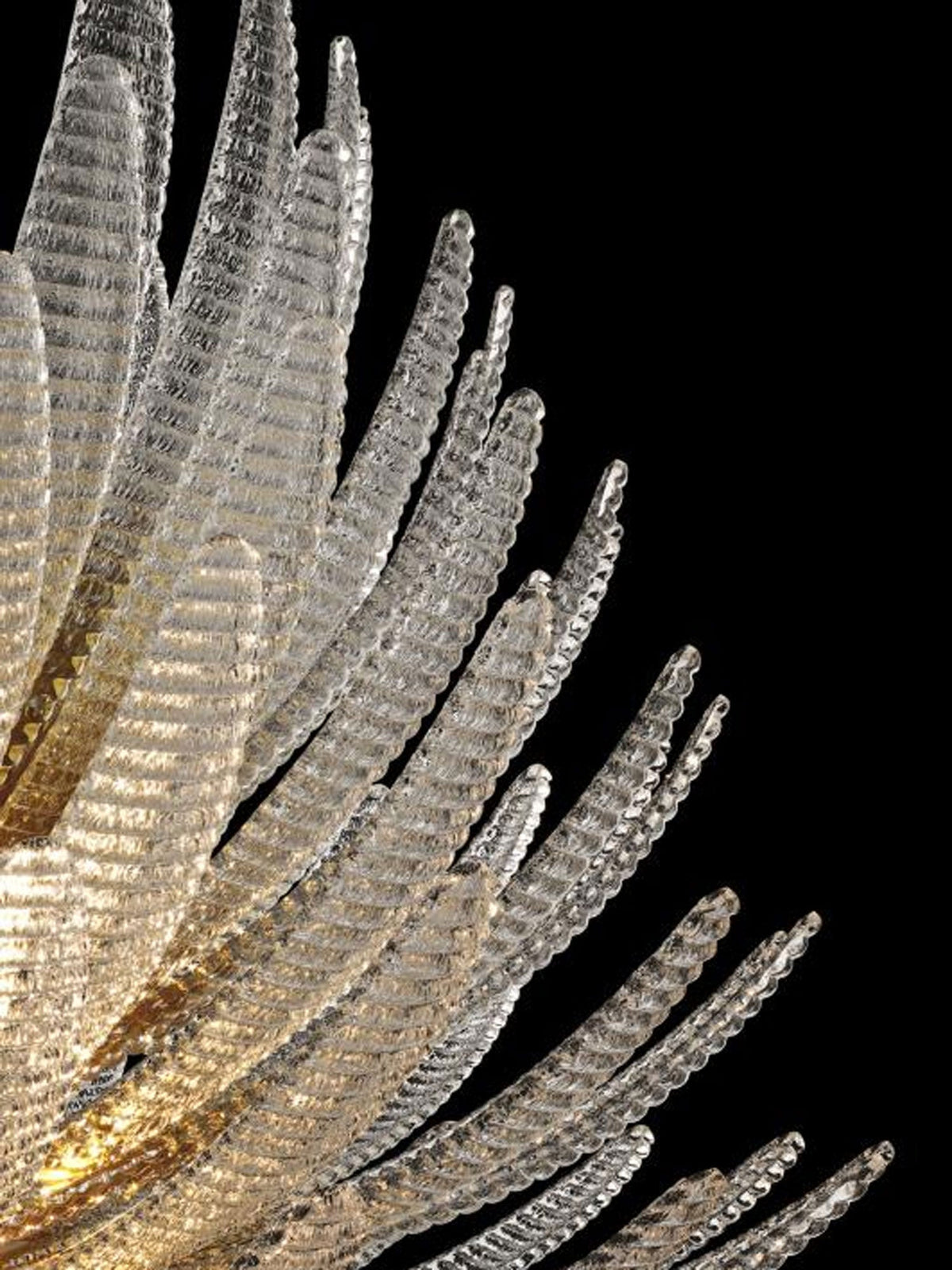 Glass Petal Chandelier — Chandelier | Maison Monashee — view 16
