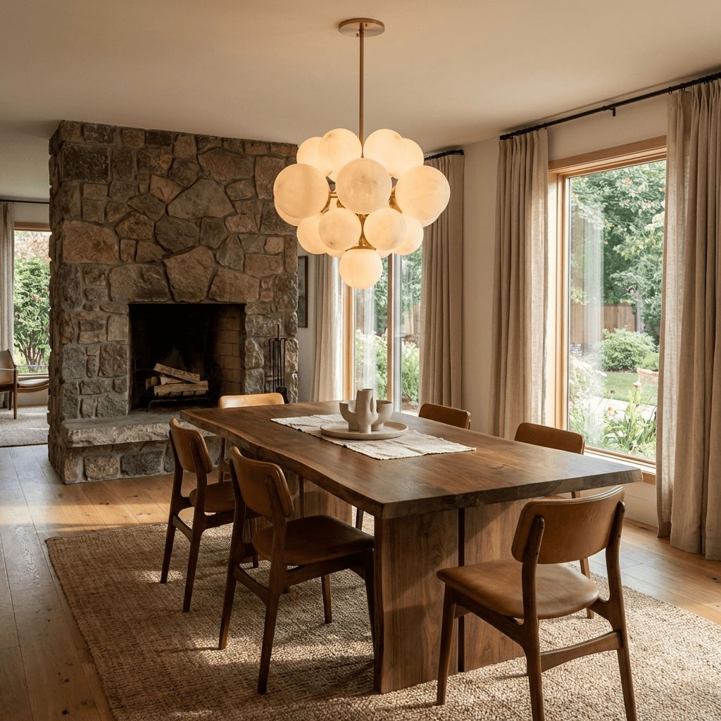 Large Orb Chandelier — Chandelier | Maison Monashee — view 3