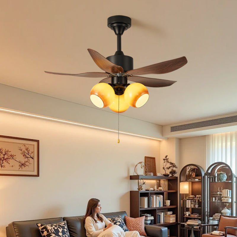 Black Chandelier Ceiling Fan — Ceiling Fan | Maison Monashee — view 4