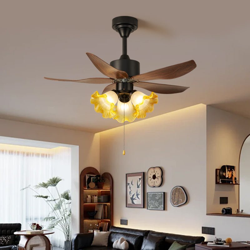 Black Chandelier Ceiling Fan — Ceiling Fan | Maison Monashee — view 9