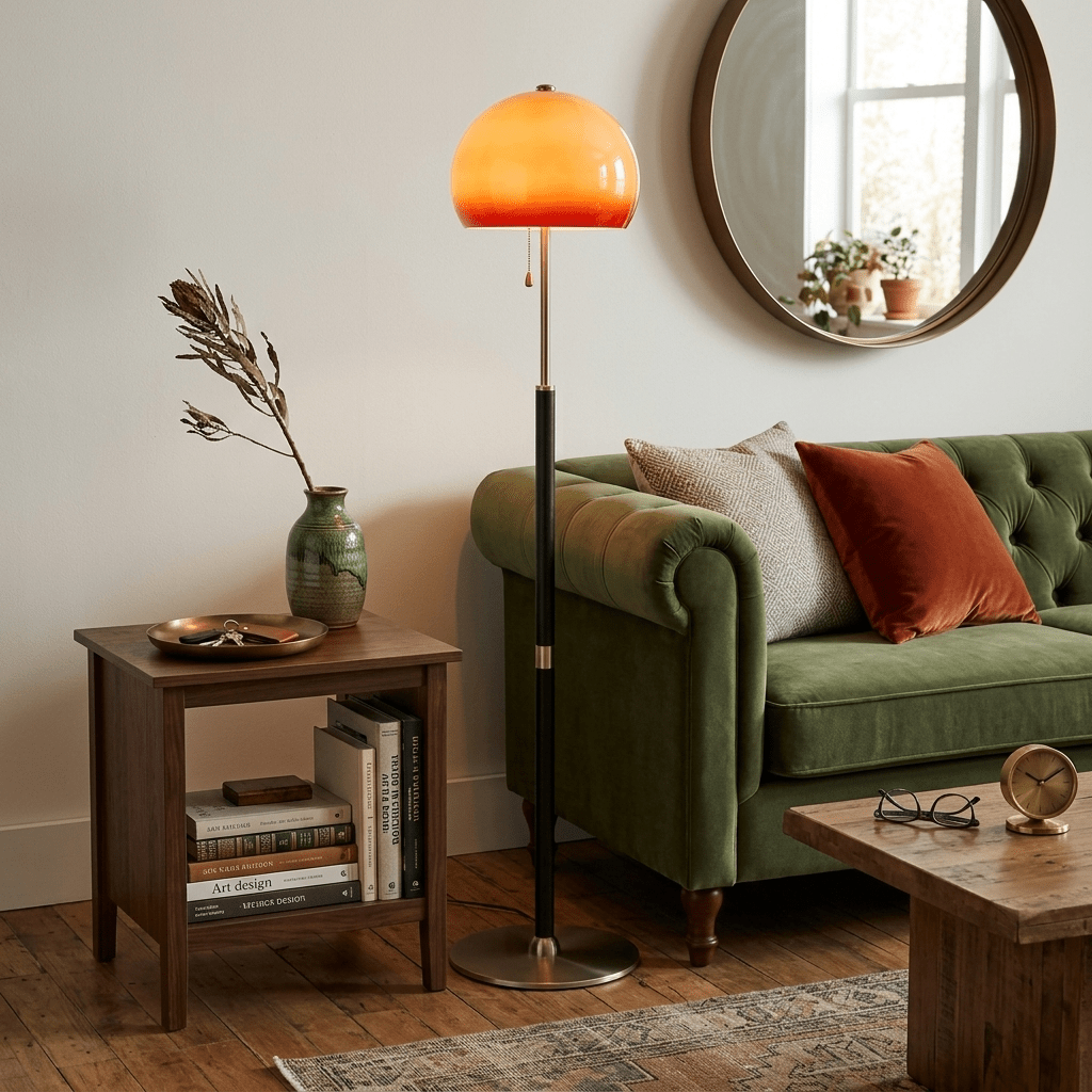 Glass Dome Floor Lamp — Floor Lamp | Maison Monashee — view 4