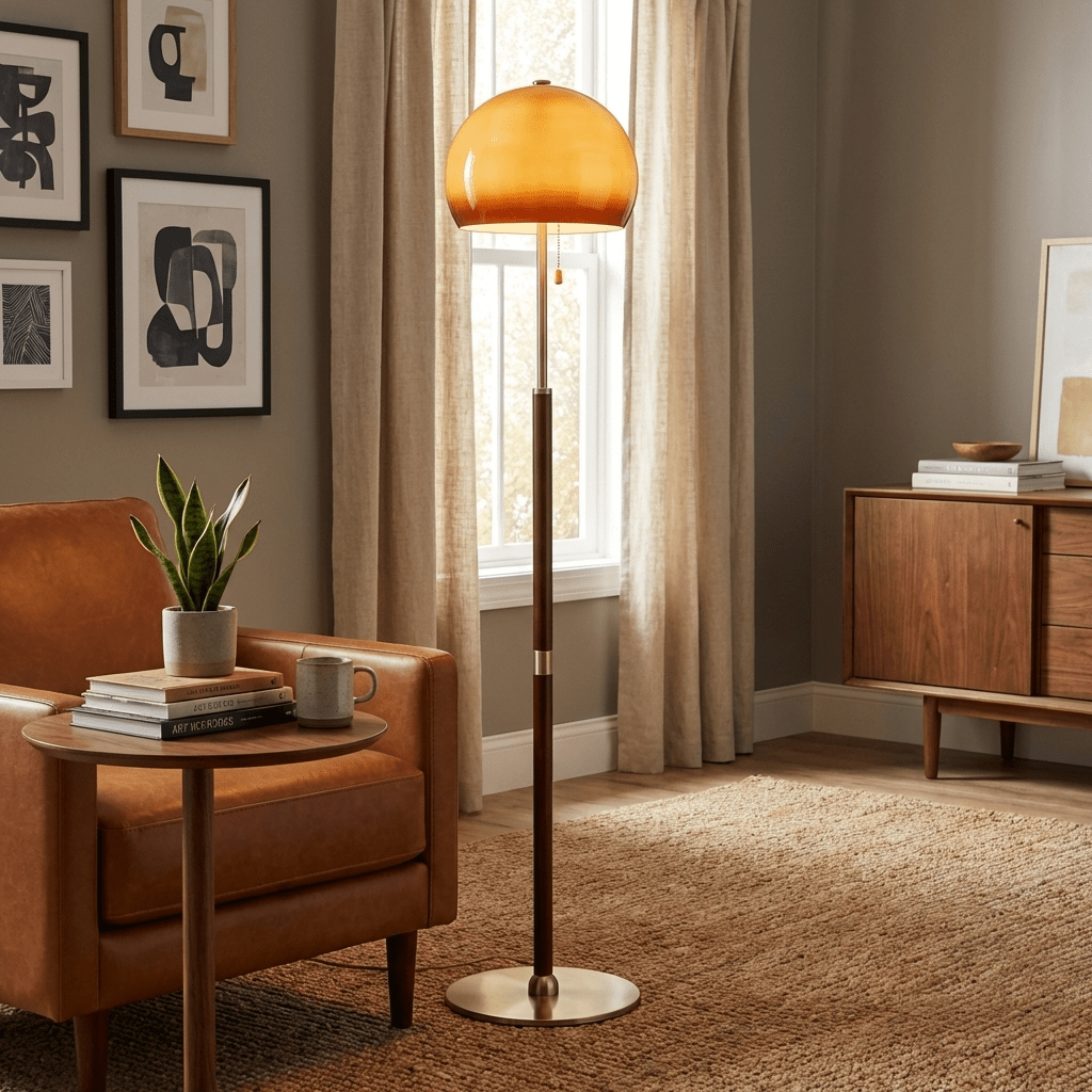 Glass Dome Floor Lamp — Floor Lamp | Maison Monashee — view 3