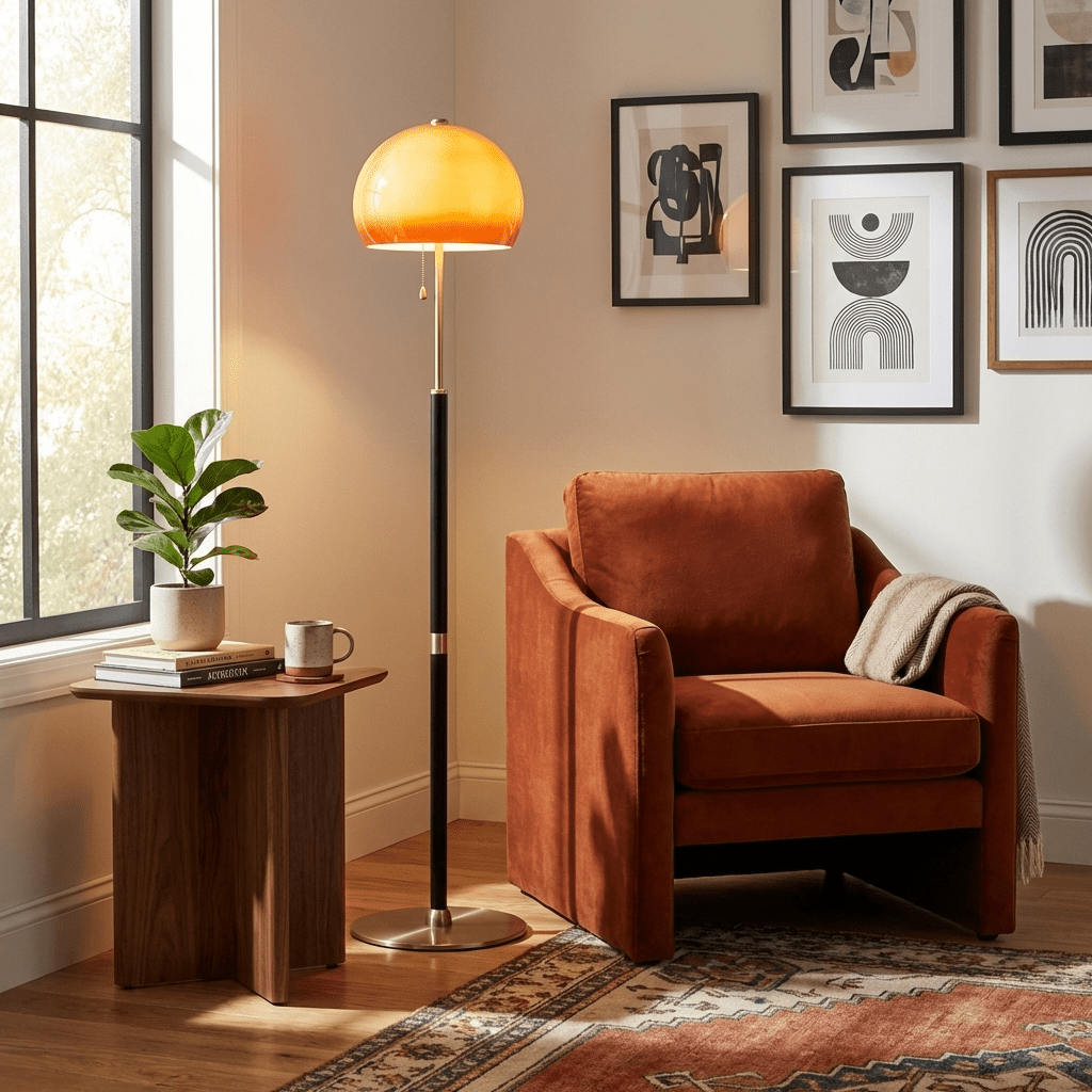 Glass Dome Floor Lamp — Floor Lamp | Maison Monashee — view 5