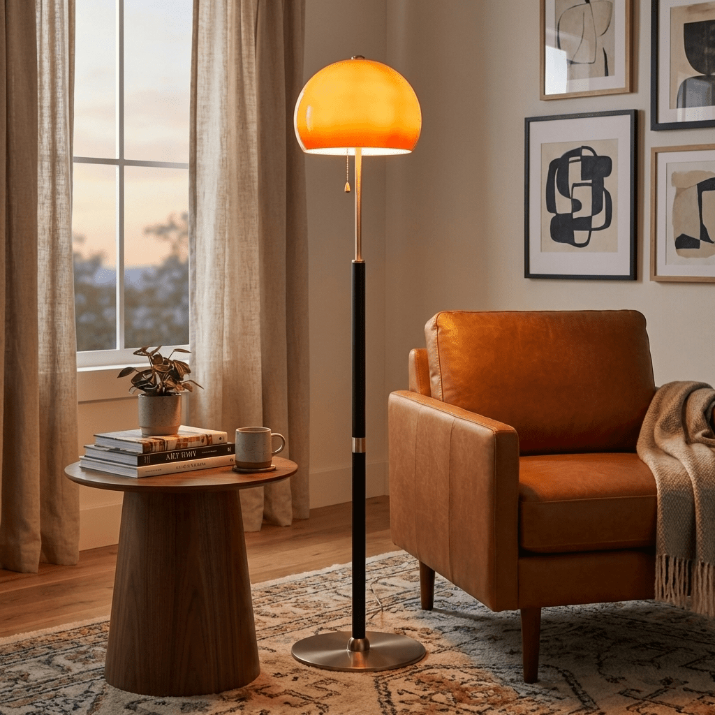 Glass Dome Floor Lamp — Floor Lamp | Maison Monashee — view 2