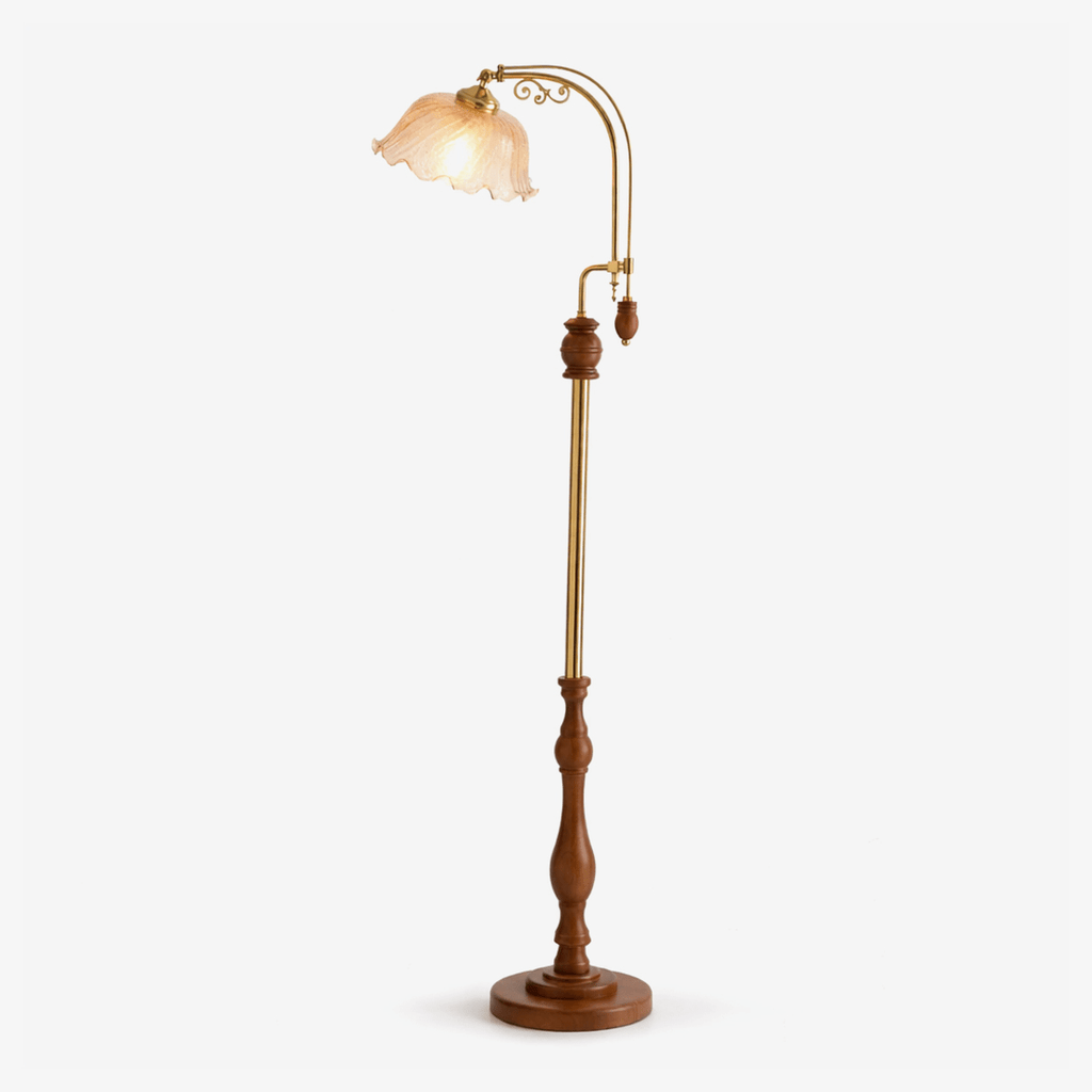 Vintage Glass Floor Lamp — Floor Lamp | Maison Monashee
