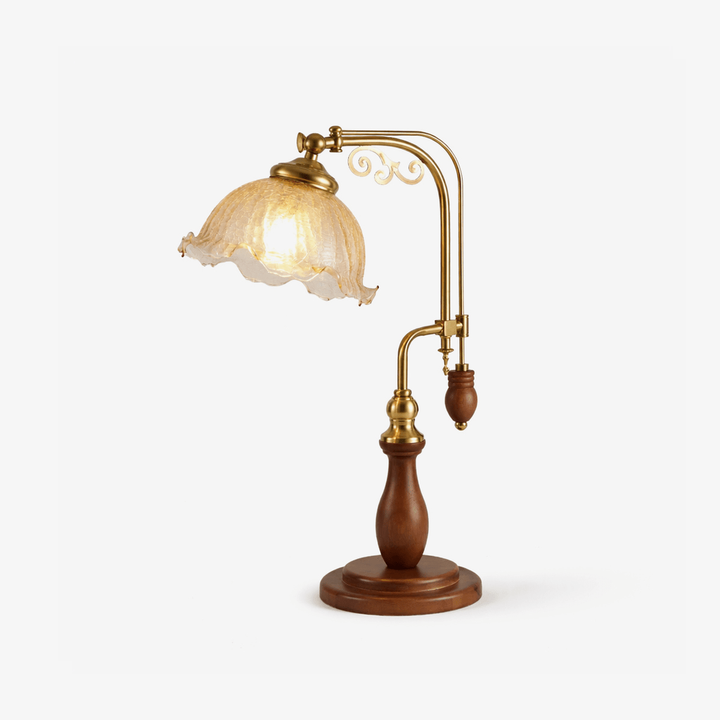 Vintage Gold Desk Lamp — Table Lamp | Maison Monashee