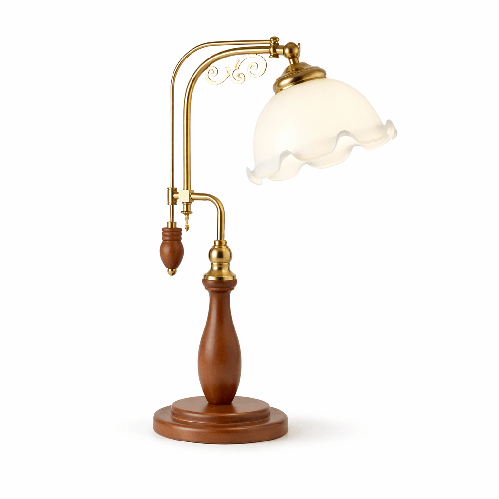 Vintage Gold Desk Lamp — Table Lamp | Maison Monashee — view 7