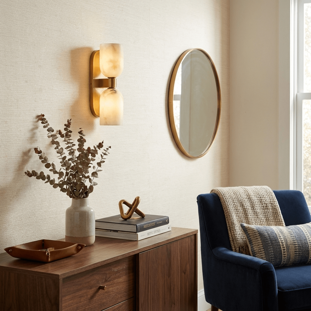 Gold Double Sconce — Wall Sconce | Maison Monashee — view 7