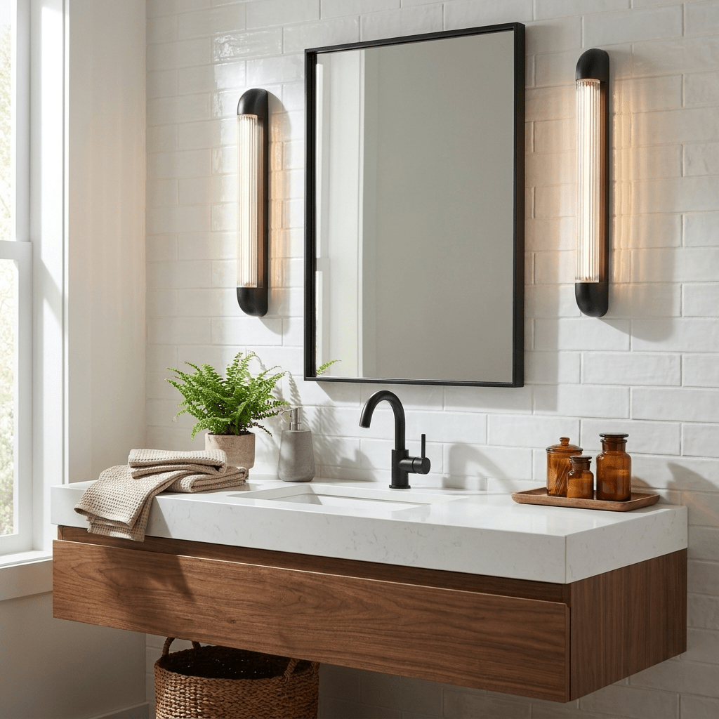 Ribbed Glass Wall Sconce — Wall Sconce | Maison Monashee — view 30