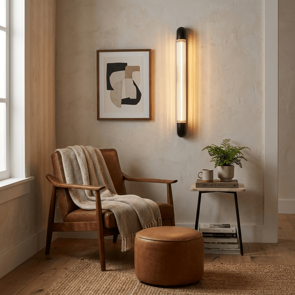 Ribbed Glass Wall Sconce — Wall Sconce | Maison Monashee — view 26
