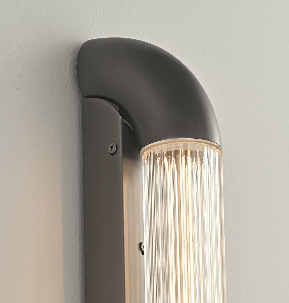 Ribbed Glass Wall Sconce — Wall Sconce | Maison Monashee — view 10