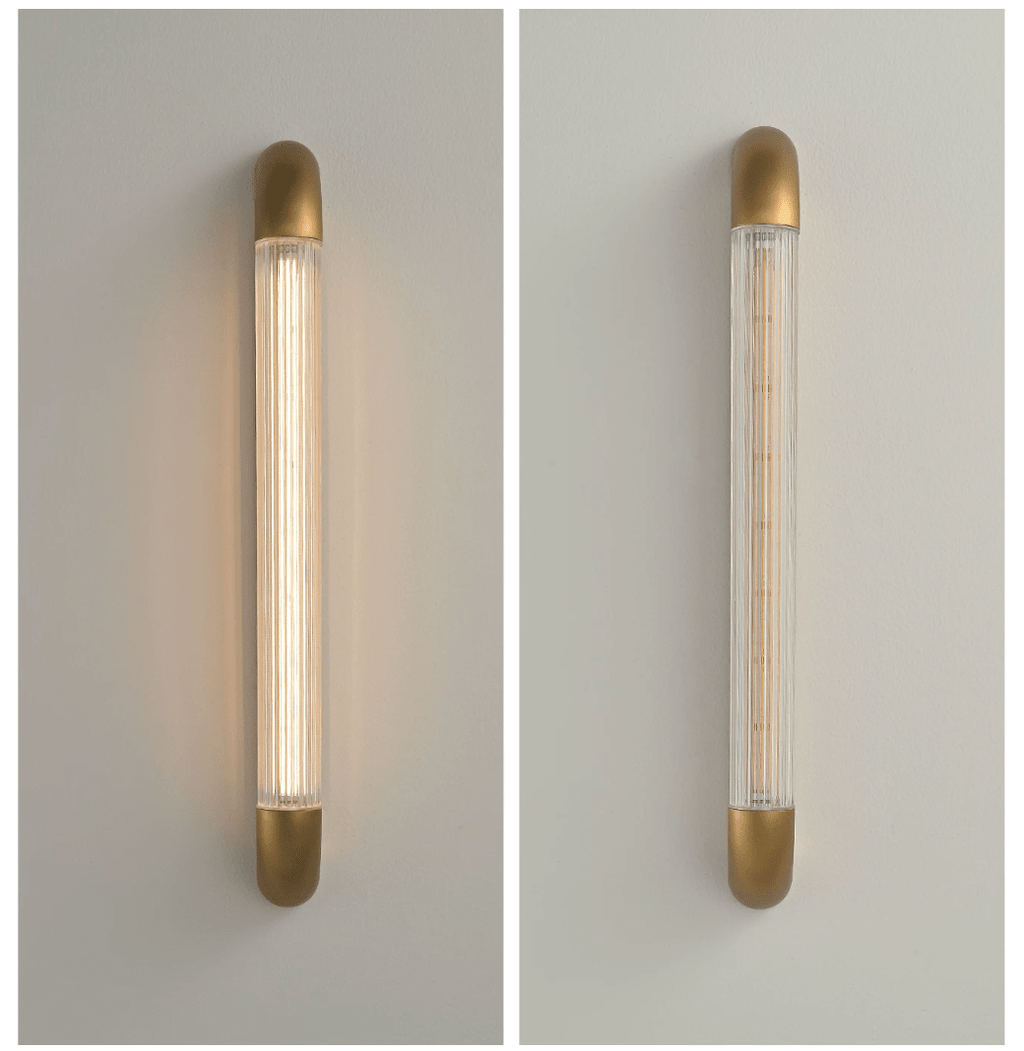 Ribbed Glass Wall Sconce — Wall Sconce | Maison Monashee — view 12