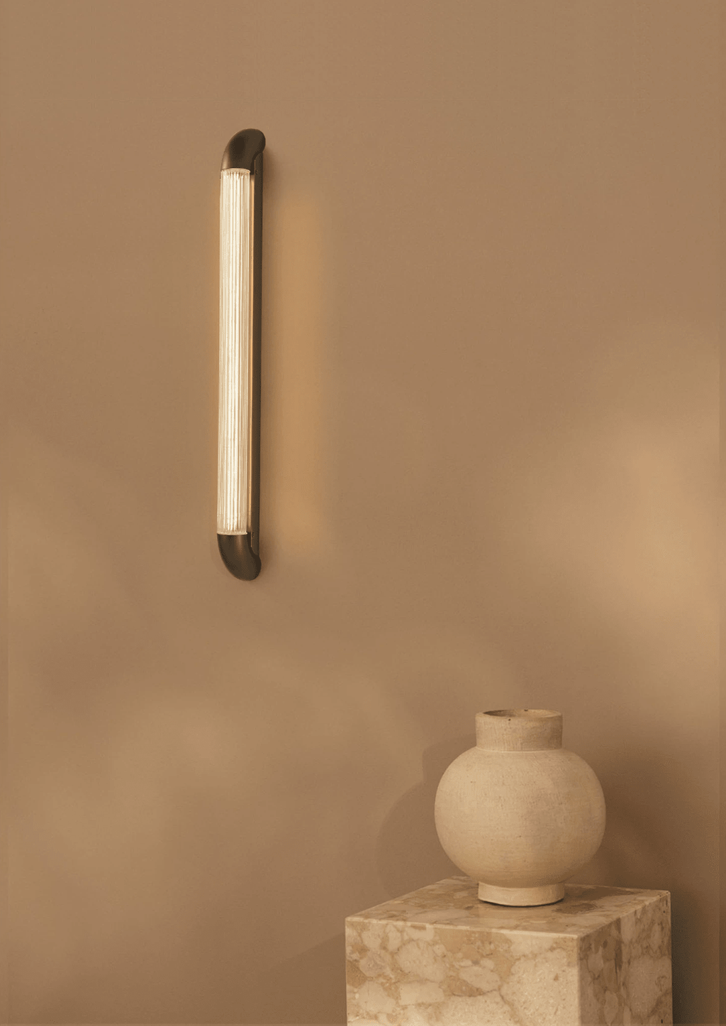 Ribbed Glass Wall Sconce — Wall Sconce | Maison Monashee — view 8