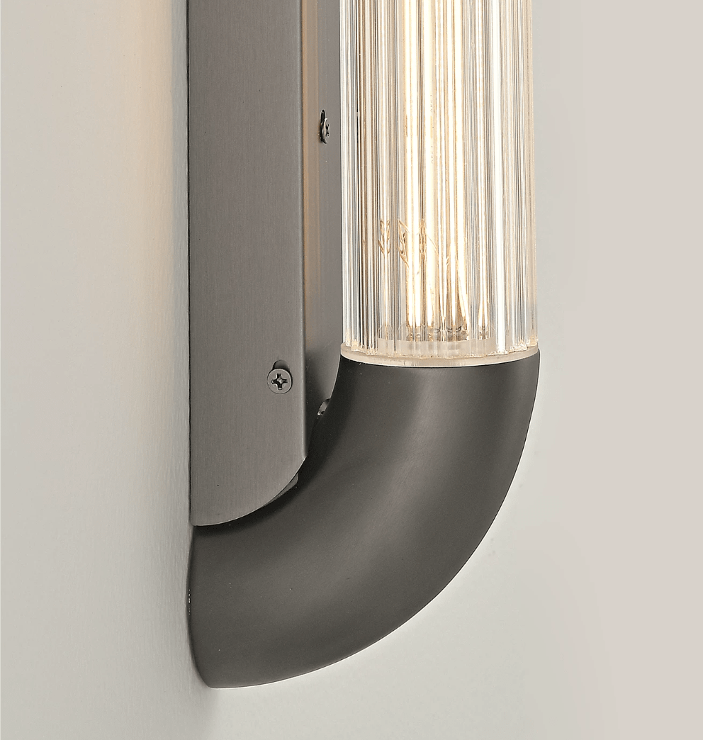 Ribbed Glass Wall Sconce — Wall Sconce | Maison Monashee — view 9