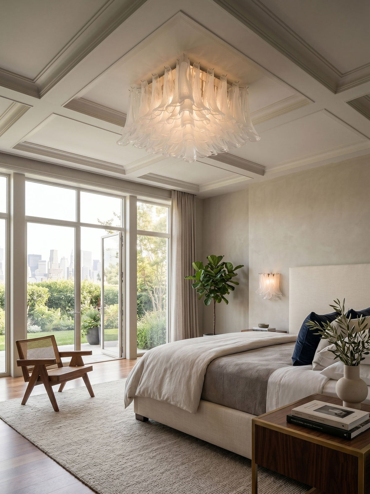 Blown Glass Flush Mount Light — Ceiling Light | Maison Monashee — view 3