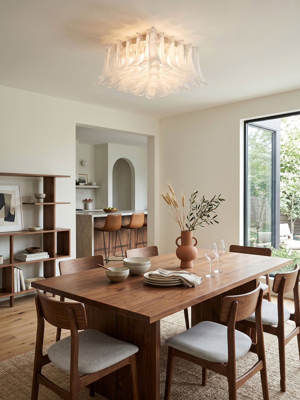 Blown Glass Flush Mount Light — Ceiling Light | Maison Monashee — view 7
