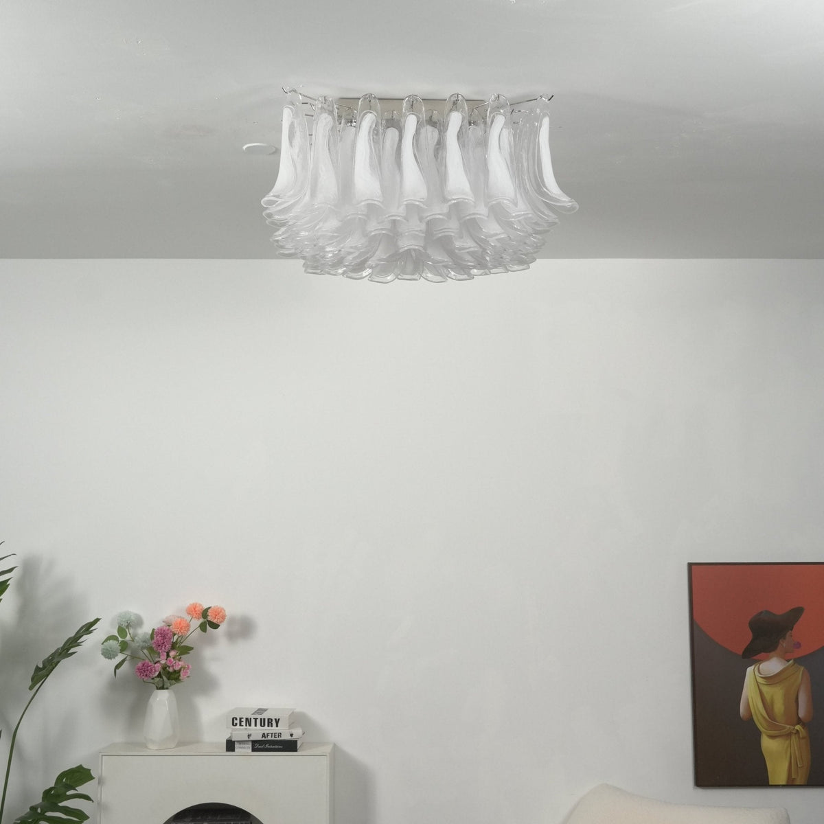 Blown Glass Flush Mount Light — Ceiling Light | Maison Monashee — view 14
