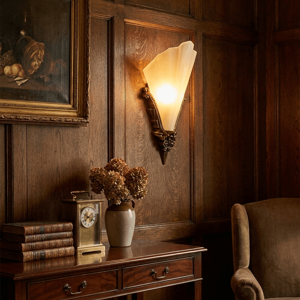 Fluted Alabaster Sconce — Wall Sconce | Maison Monashee — view 5