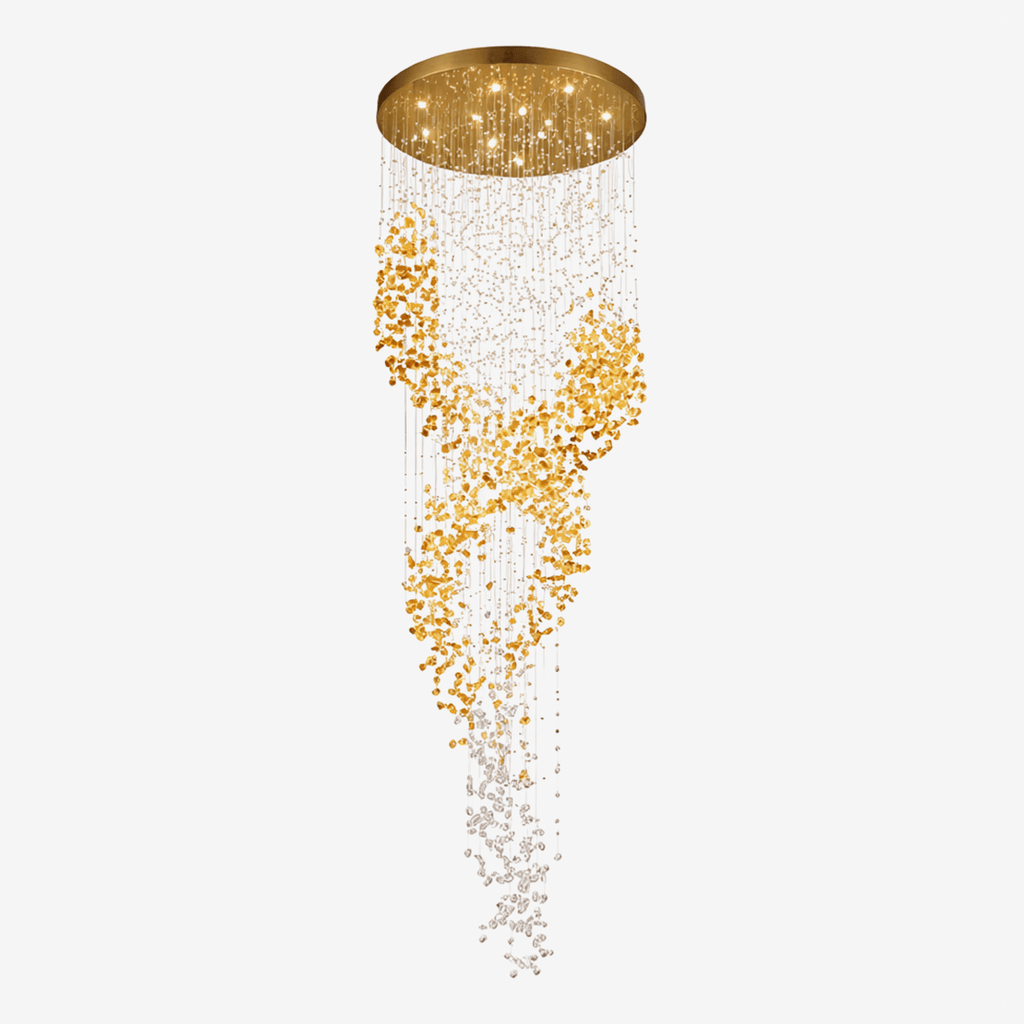 Gold Entryway Chandelier — Chandelier | Maison Monashee