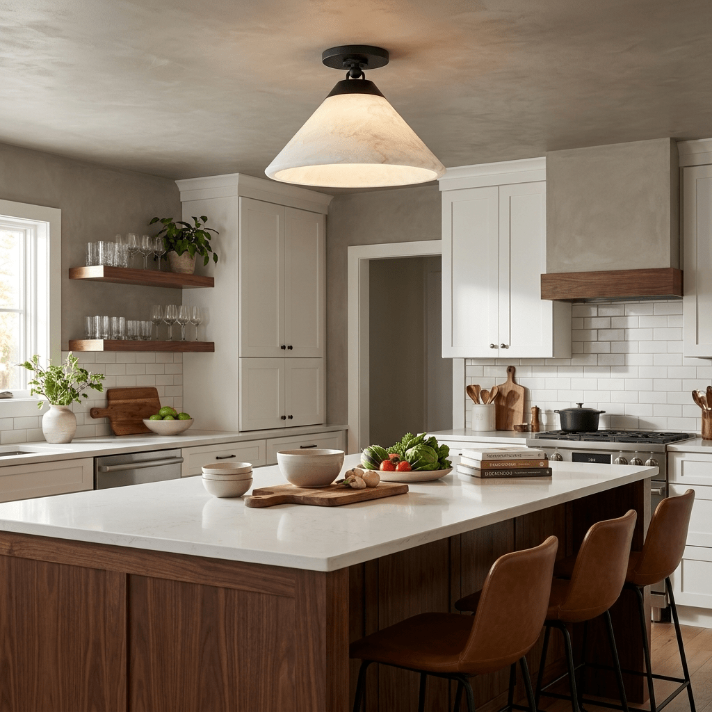 Cone Flush Mount Light — Ceiling Light | Maison Monashee — view 6