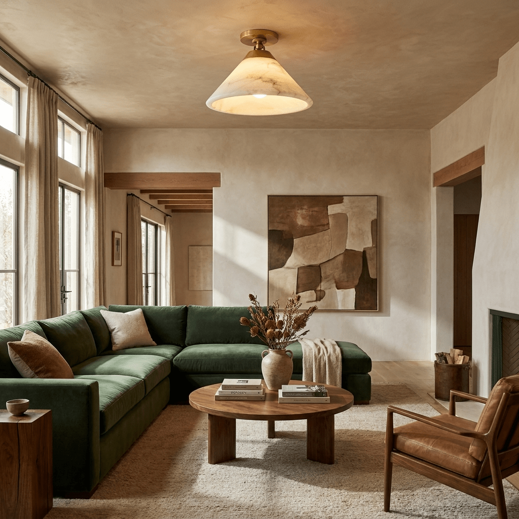 Cone Flush Mount Light — Ceiling Light | Maison Monashee — view 3