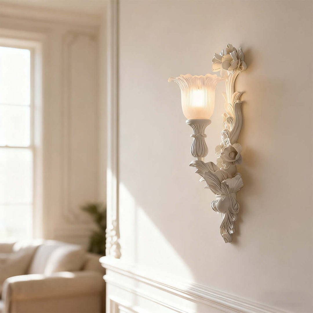 Vintage Milk Glass Wall Sconce — Wall Sconce | Maison Monashee — view 2