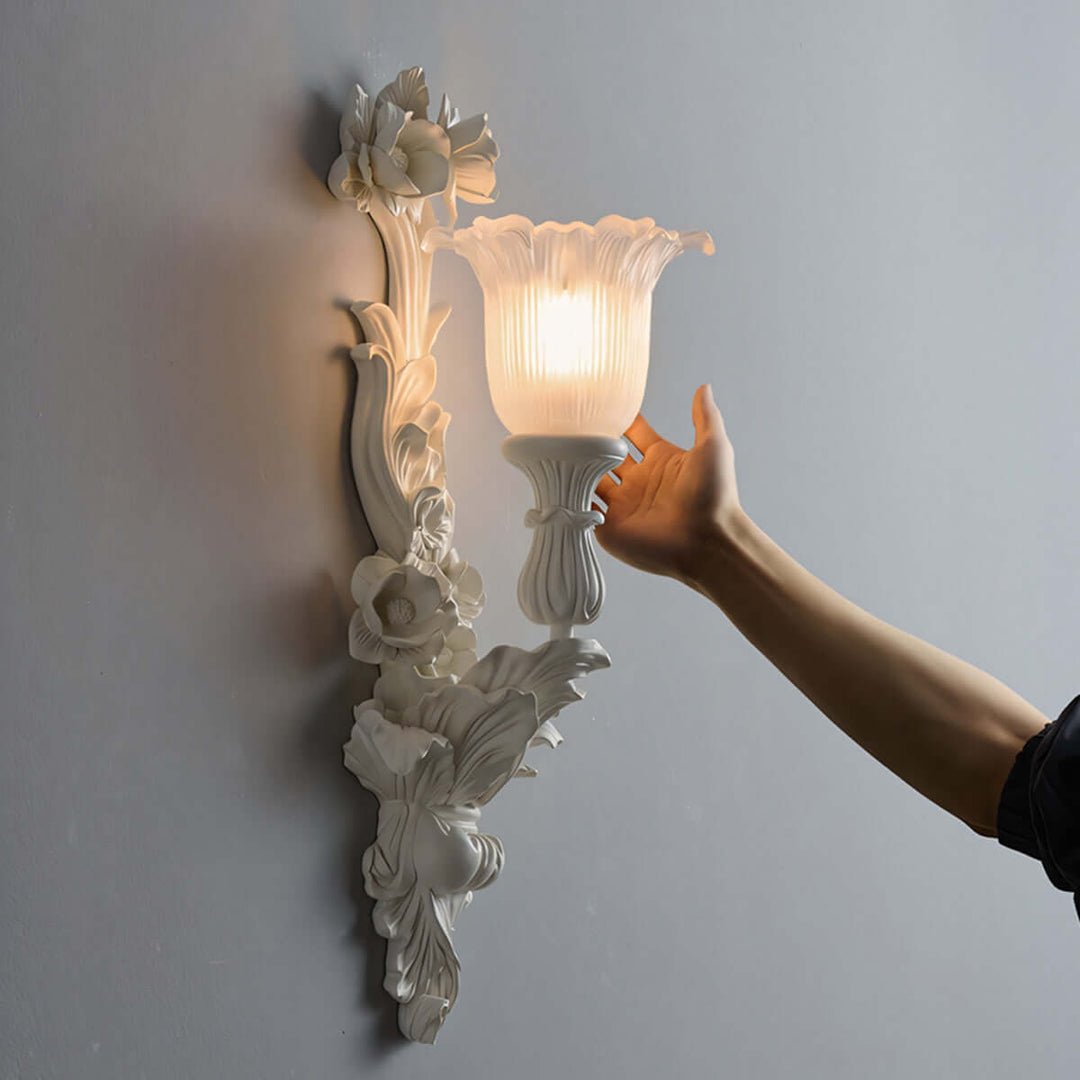 Vintage Milk Glass Wall Sconce — Wall Sconce | Maison Monashee — view 10