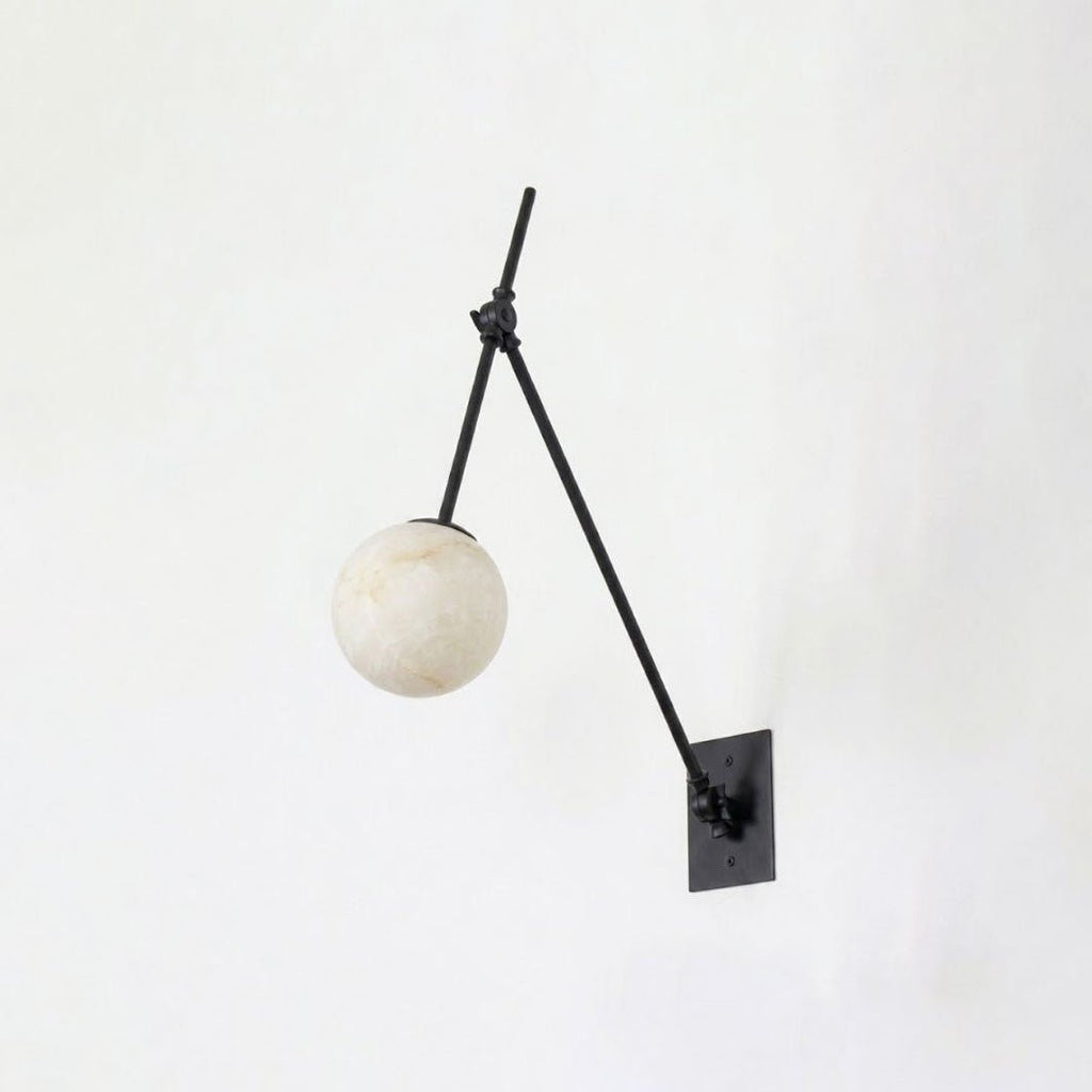Brass Globe Wall Light — Wall Sconce | Maison Monashee — view 7