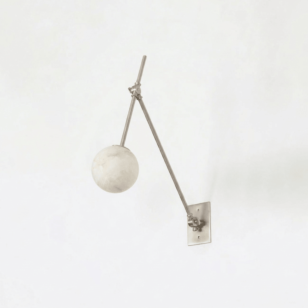 Brass Globe Wall Light — Wall Sconce | Maison Monashee — view 6