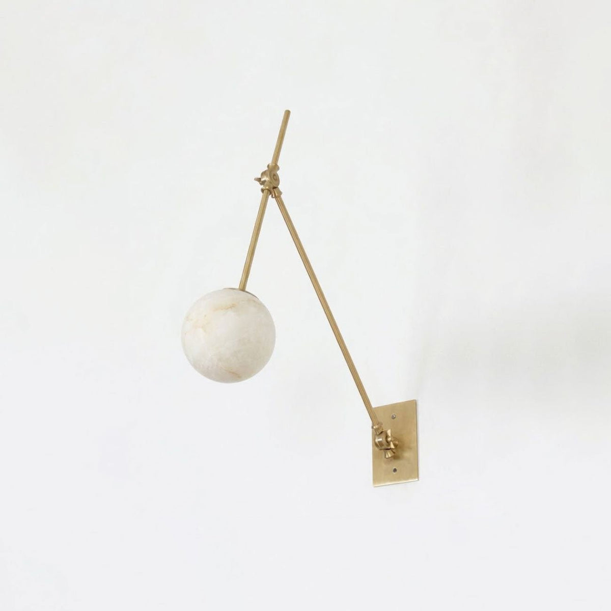 Brass Globe Wall Light — Wall Sconce | Maison Monashee — view 8