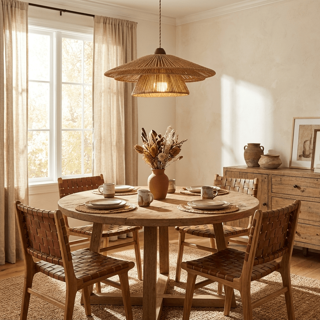 Rattan Large Pendant Light — Pendant Light | Maison Monashee — view 9