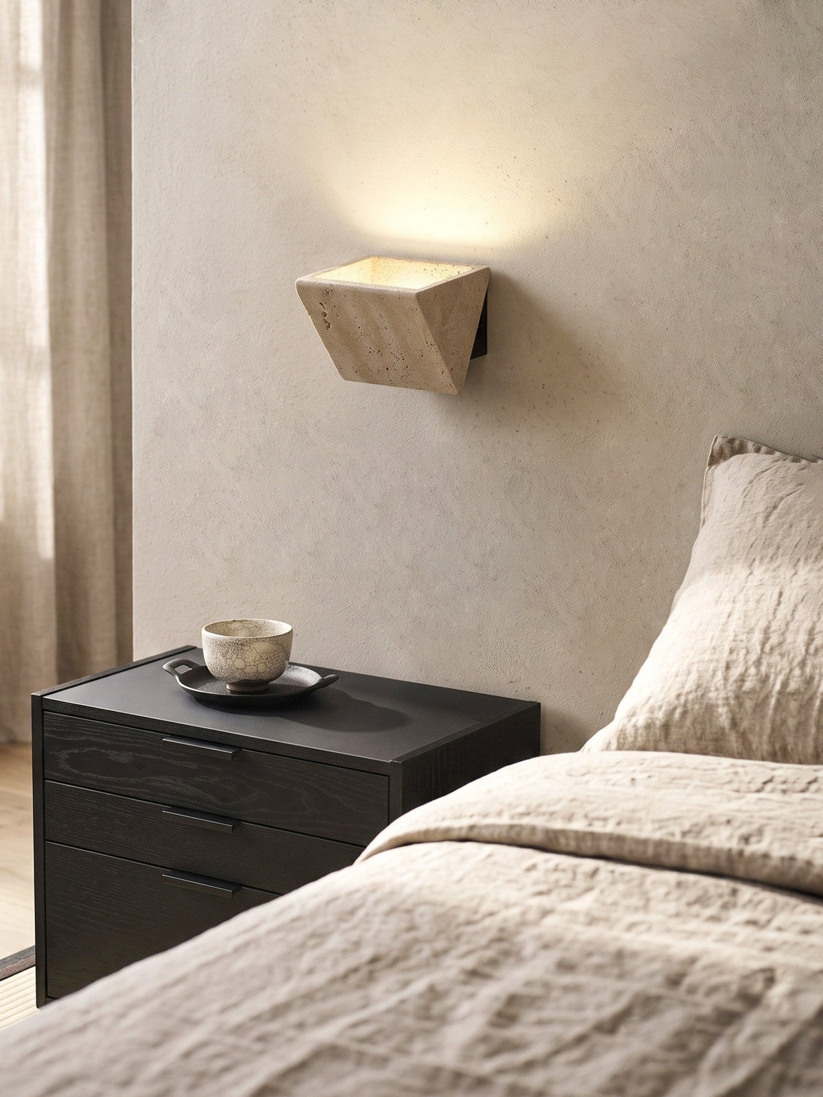 Travertine Sconce — Wall Sconce | Maison Monashee — view 2