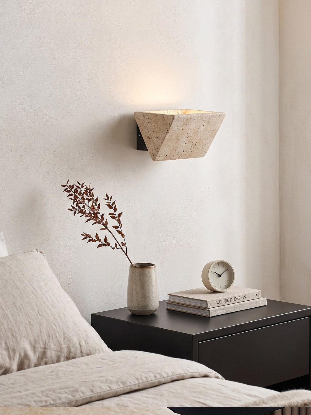 Travertine Sconce — Wall Sconce | Maison Monashee — view 4