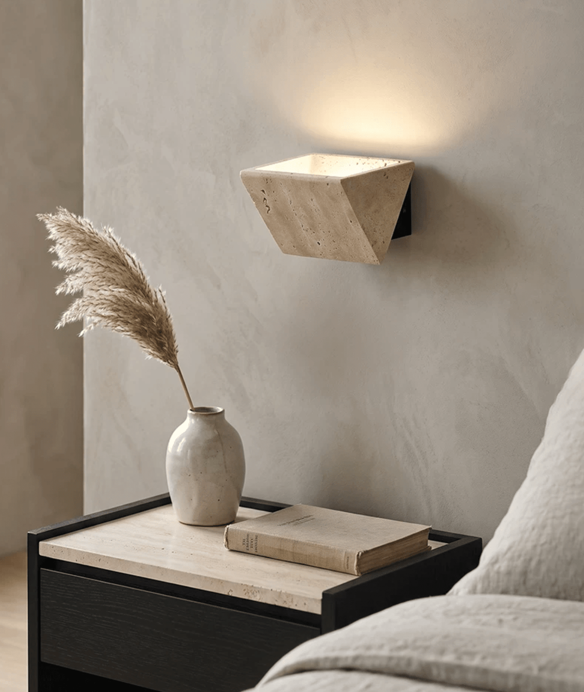 Travertine Sconce — Wall Sconce | Maison Monashee — view 5
