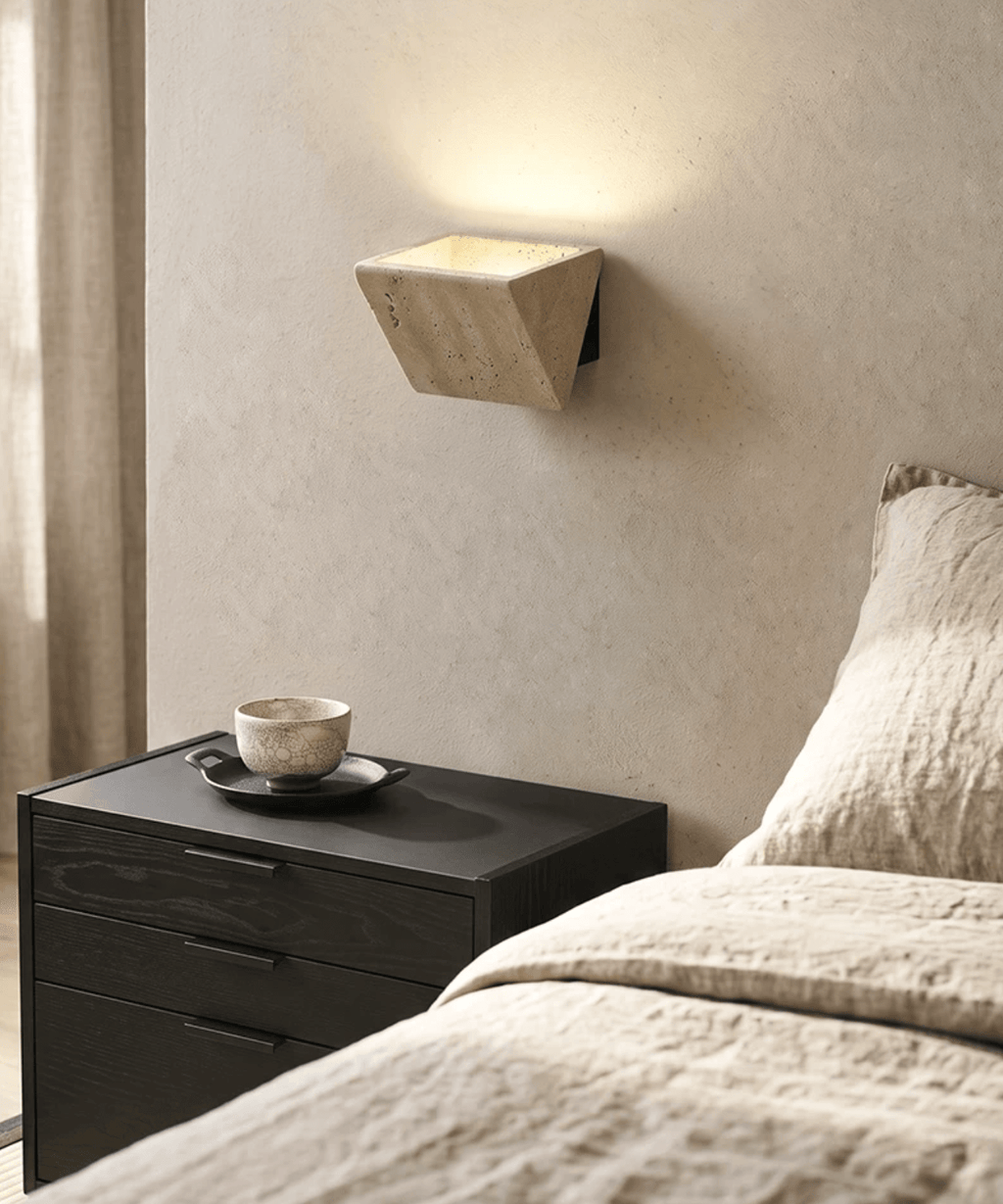 Travertine Sconce — Wall Sconce | Maison Monashee — view 7