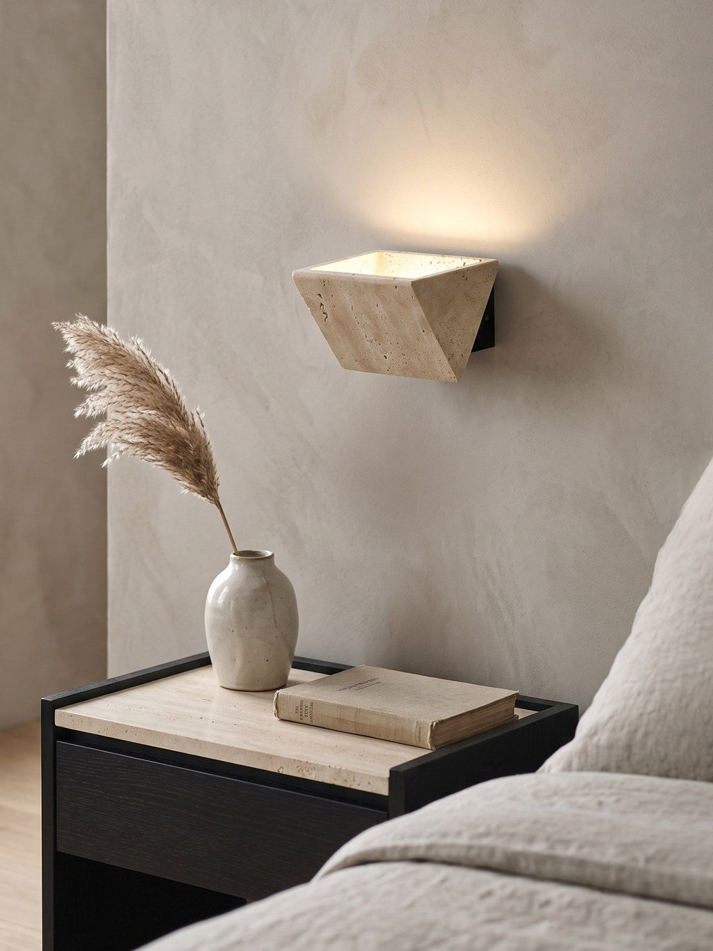 Travertine Sconce — Wall Sconce | Maison Monashee — view 8