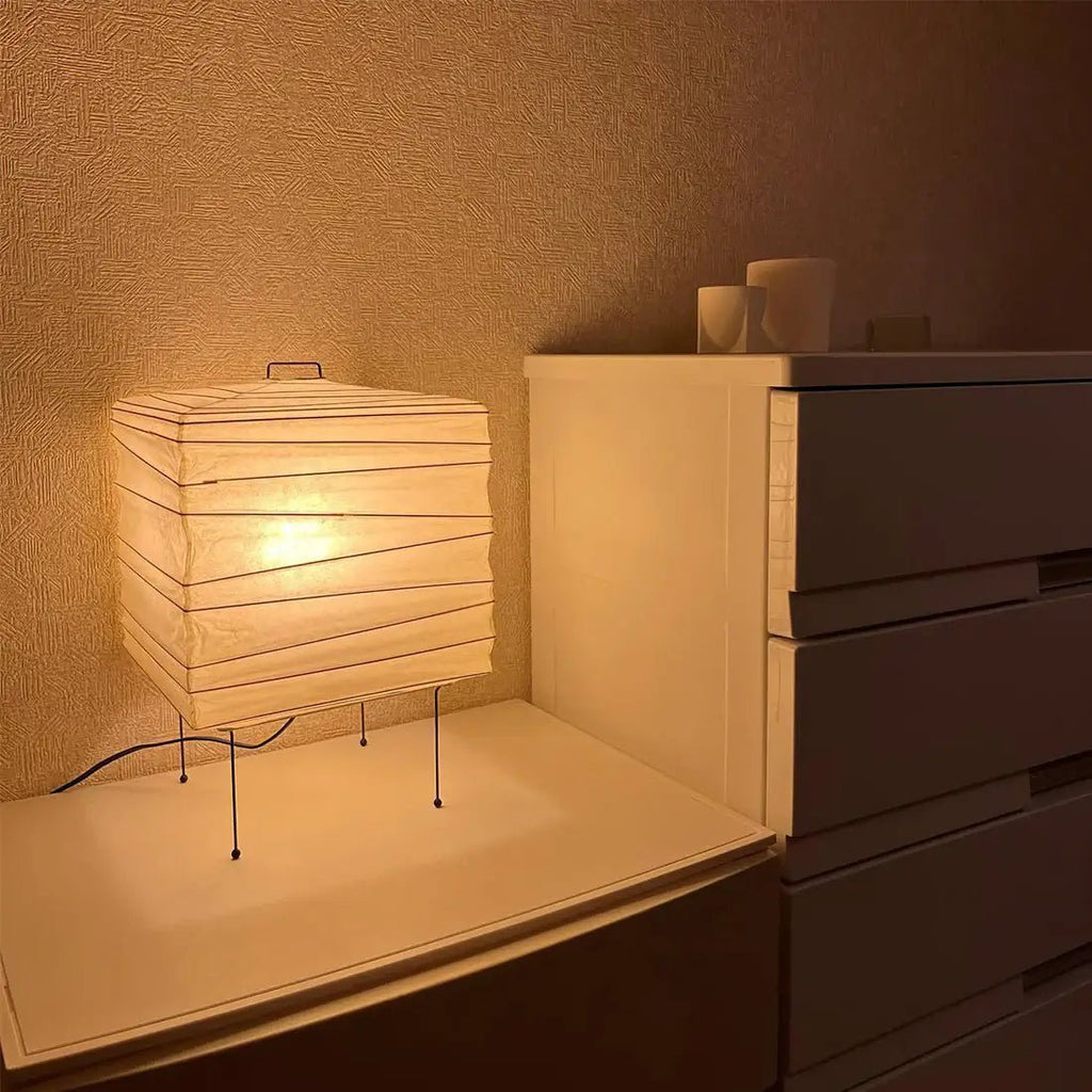 Paper Cube Table Lamp — Table Lamp | Maison Monashee — view 4