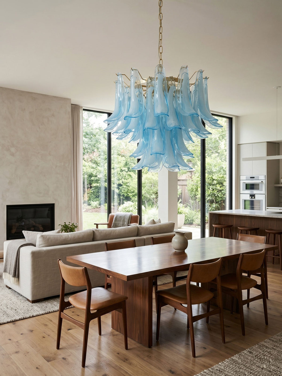 Aqua Glass Chandelier — Chandelier | Maison Monashee — view 3