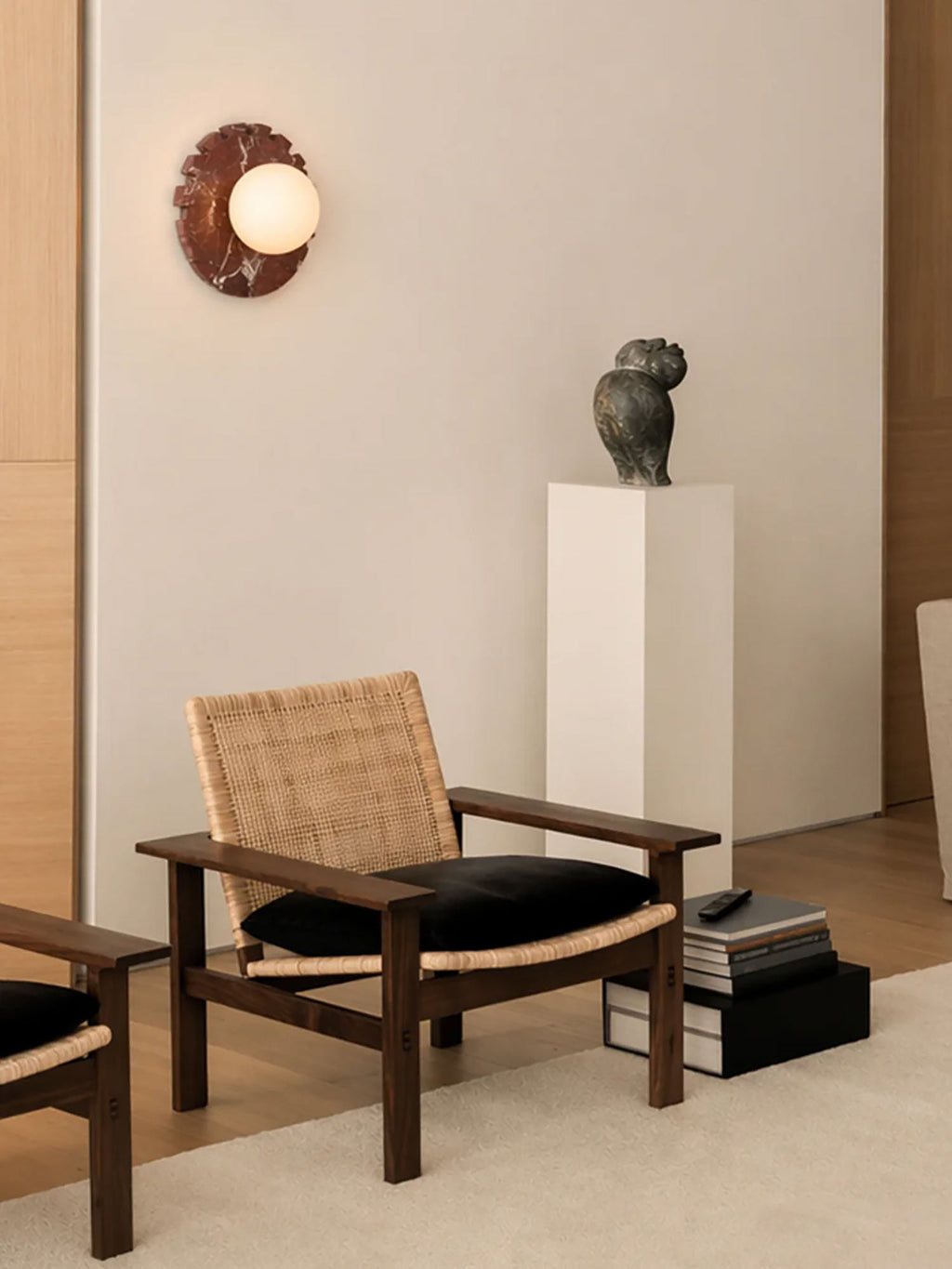Round Flat Wall Sconce — Wall Sconce | Maison Monashee — view 8