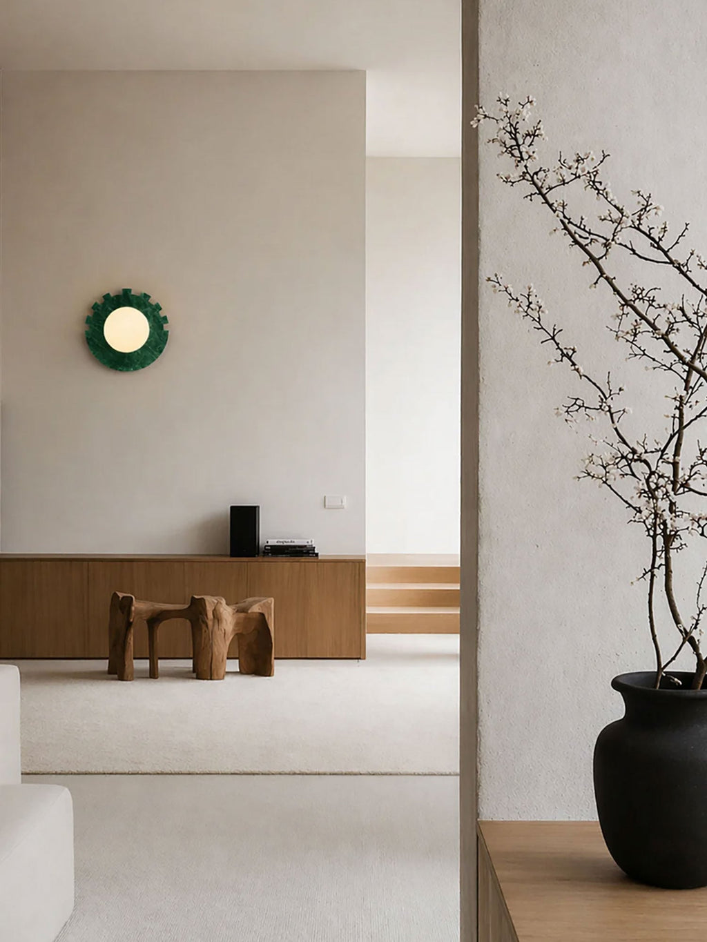 Round Flat Wall Sconce — Wall Sconce | Maison Monashee — view 11