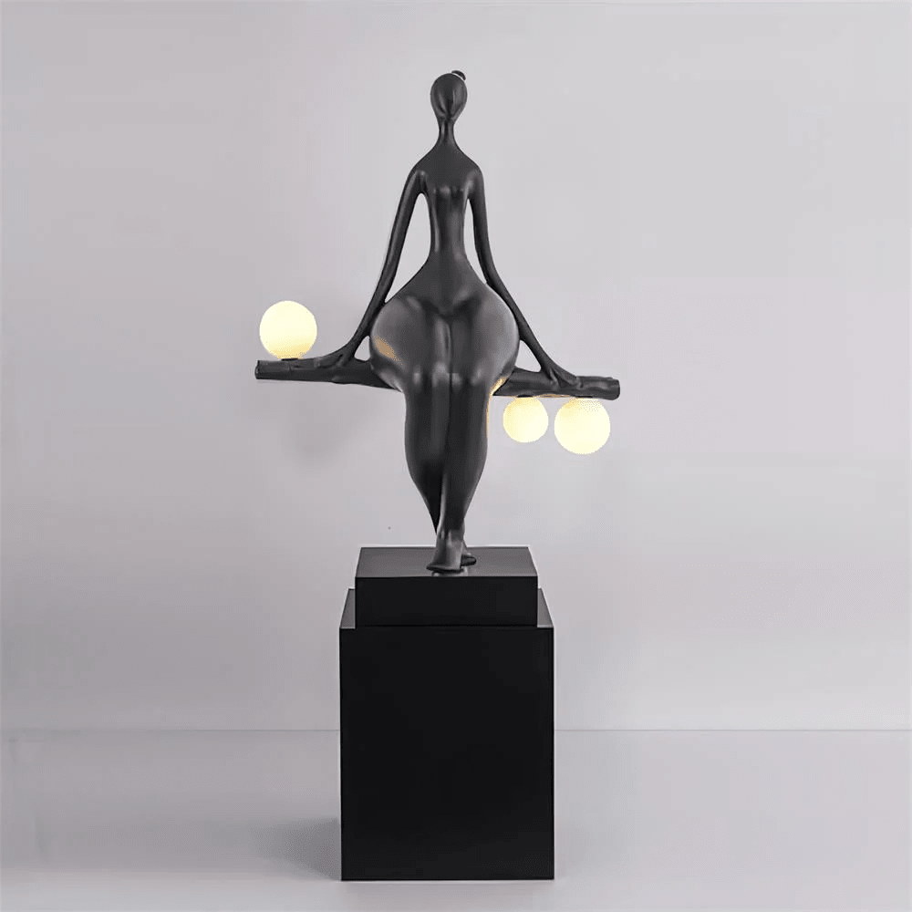 Black Gold Floor Lamp — Floor Lamp | Maison Monashee — view 9