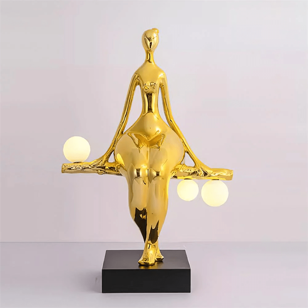 Black Gold Floor Lamp — Floor Lamp | Maison Monashee — view 6