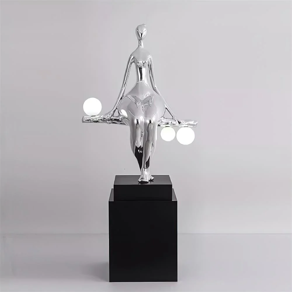 Black Gold Floor Lamp — Floor Lamp | Maison Monashee — view 10