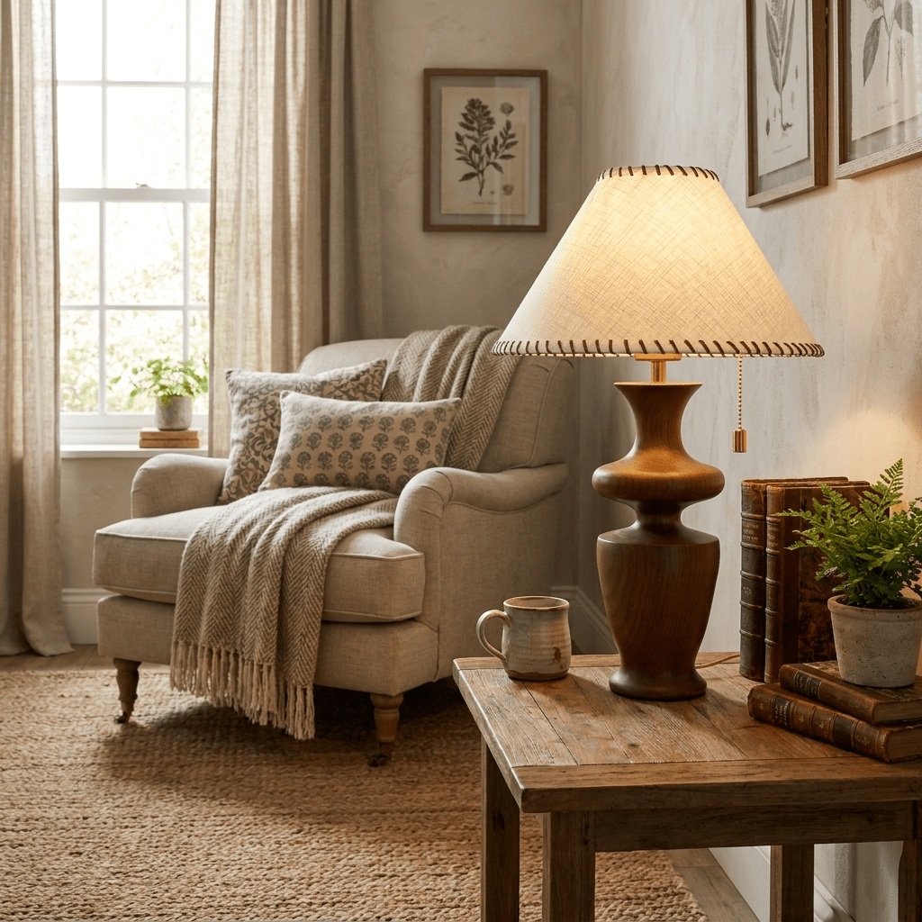 Traditional Bedroom Table Lamp — Table Lamp | Maison Monashee — view 9