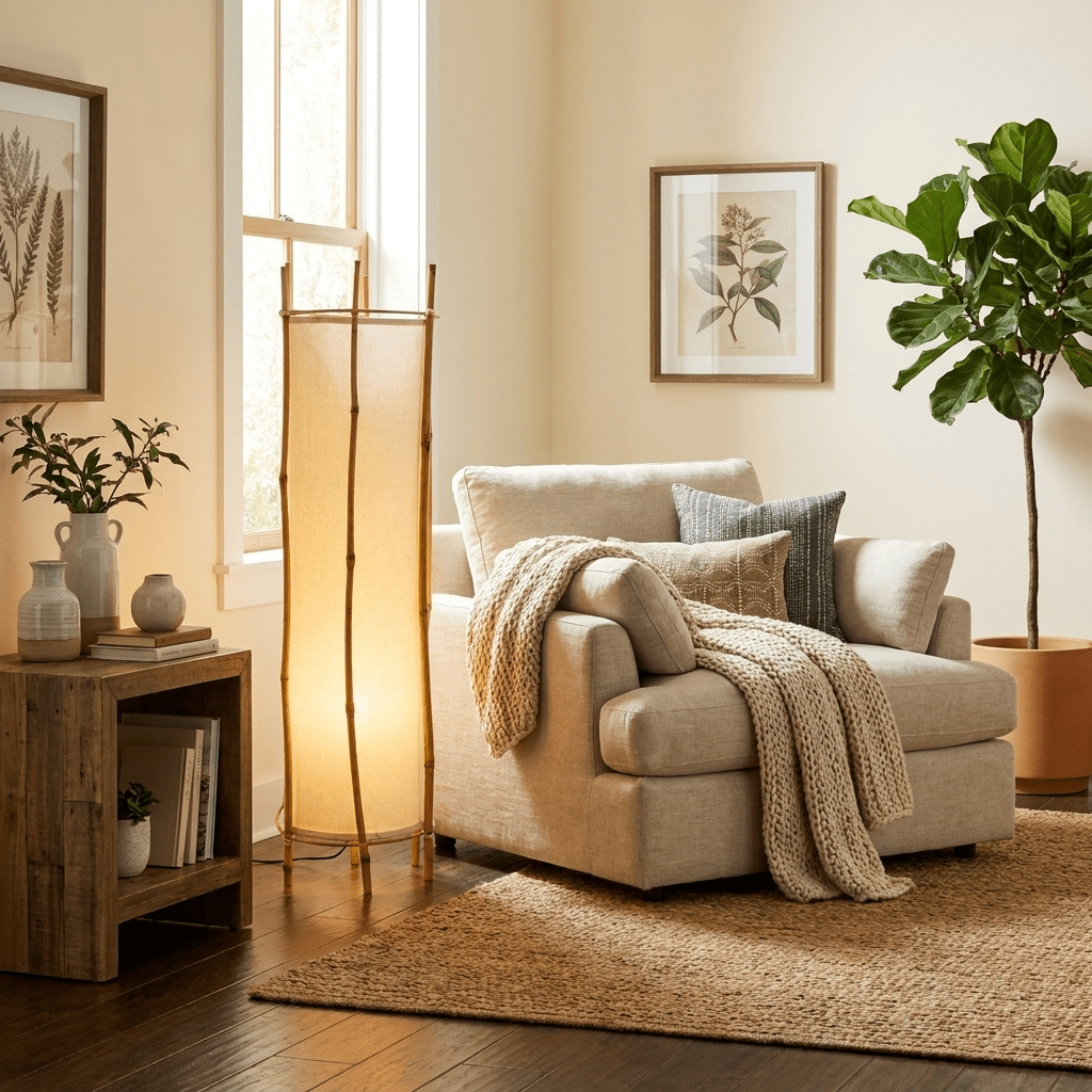 Japanese Lantern Floor Lamp — Floor Lamp | Maison Monashee — view 3