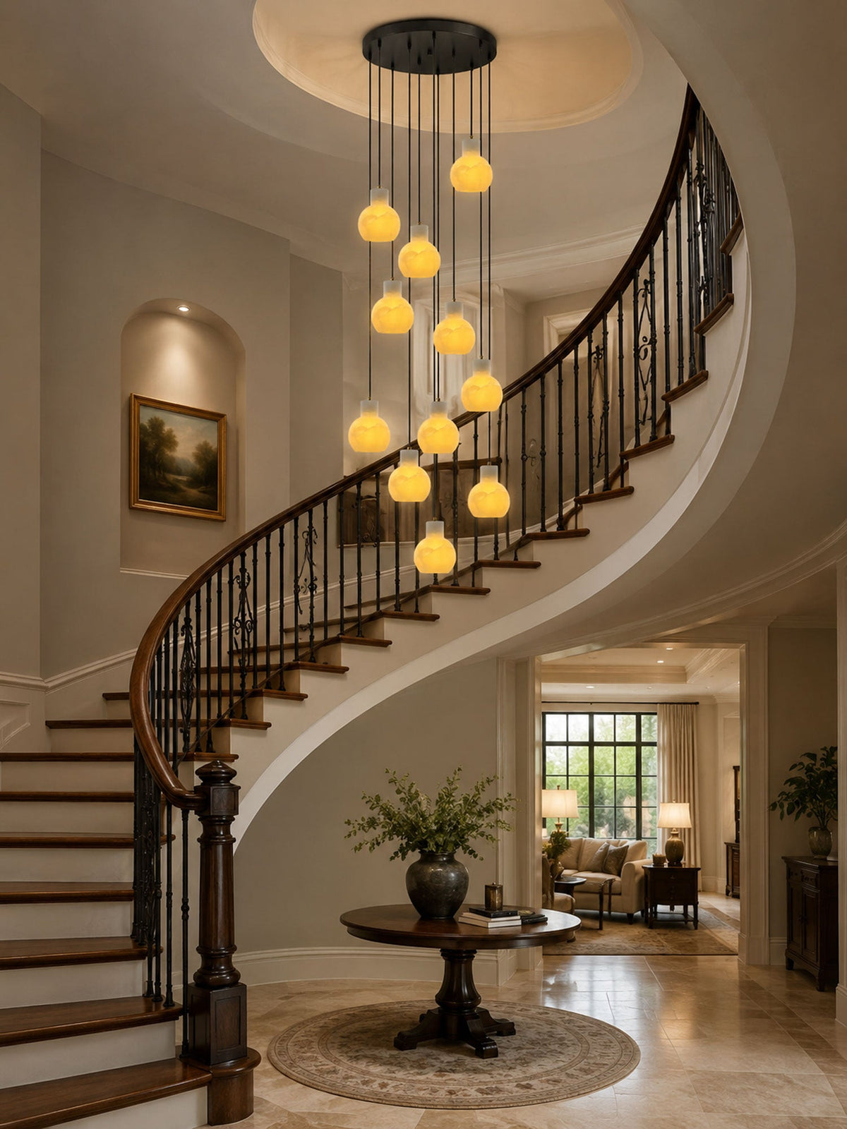 Black Chandelier for Staircase — Chandelier | Maison Monashee — view 5