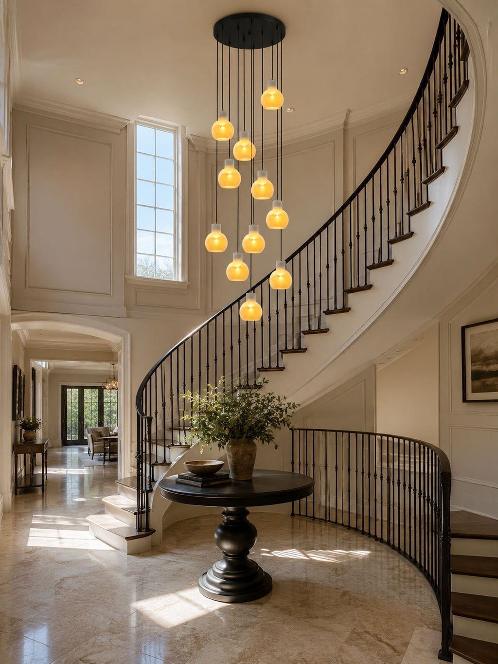 Black Chandelier for Staircase — Chandelier | Maison Monashee — view 6