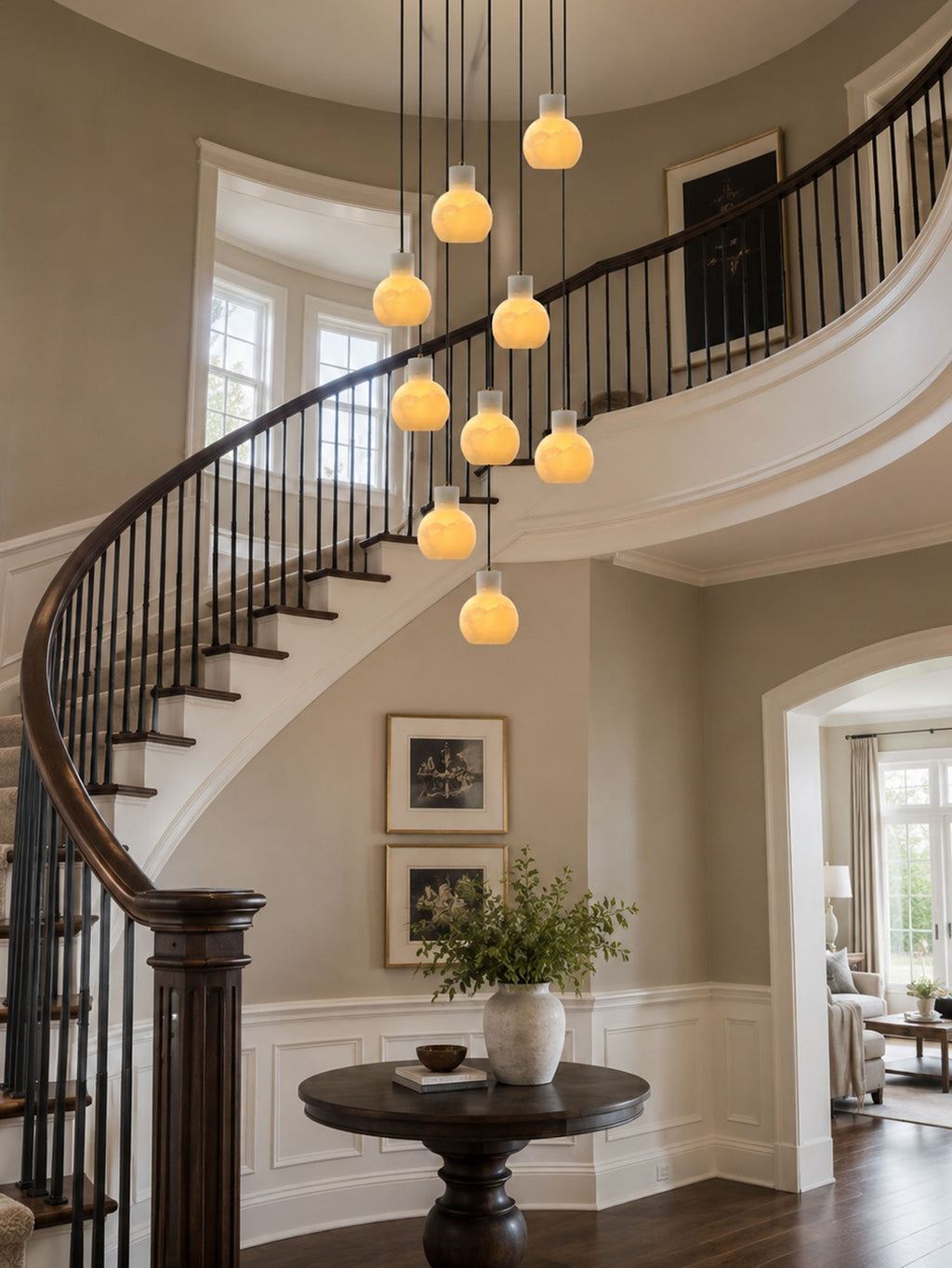 Black Chandelier for Staircase — Chandelier | Maison Monashee — view 4
