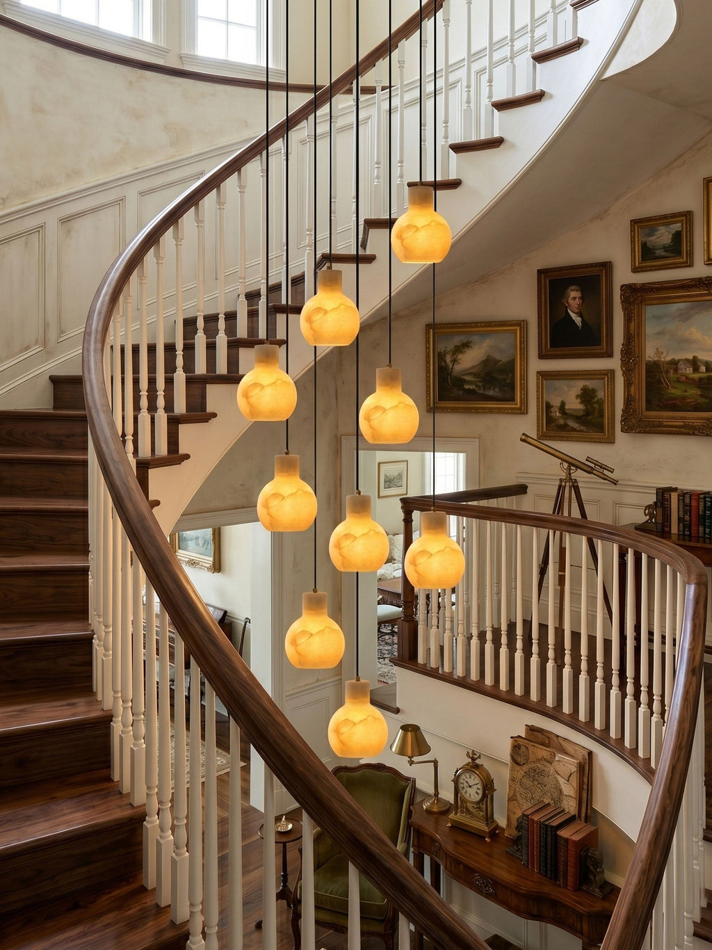 Black Chandelier for Staircase — Chandelier | Maison Monashee — view 7